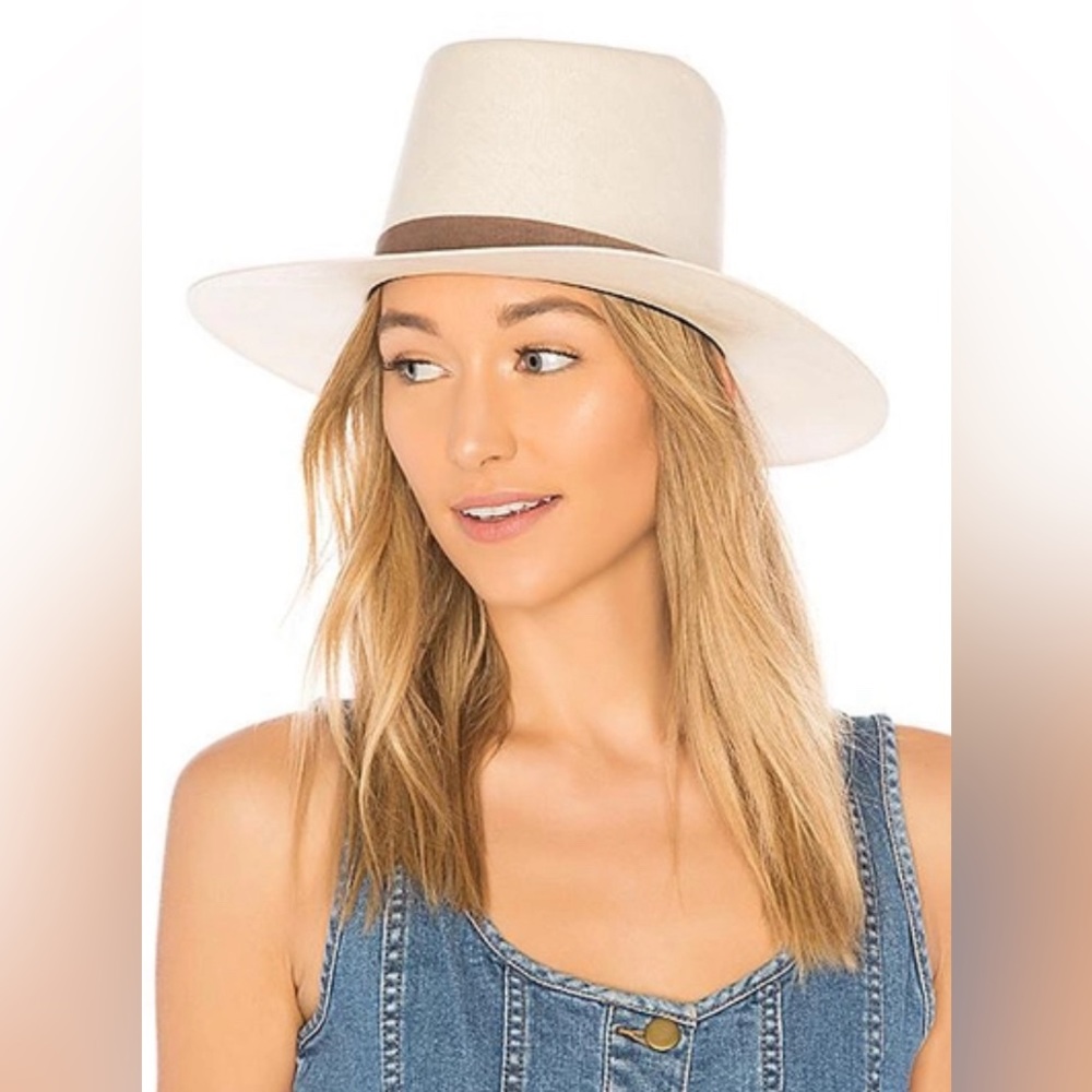 Janessa Leone Shea Bolero Ivory Straw Hat 56